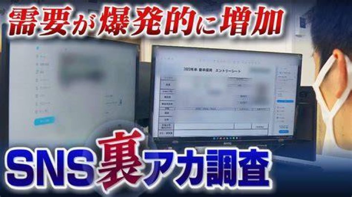 裏アカ女子とSNS匿名性のイメージ